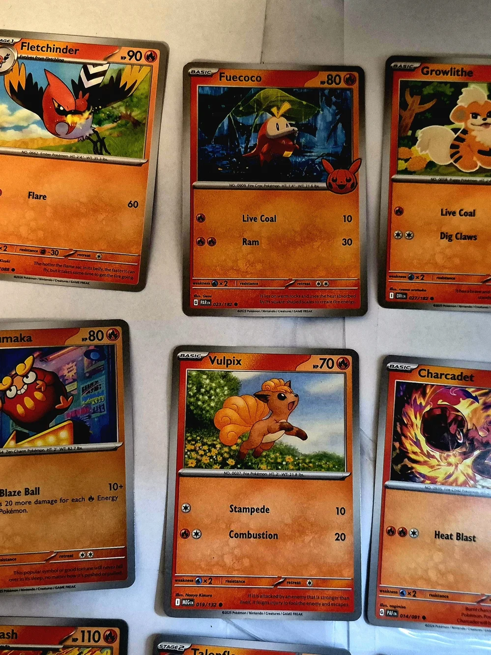 Pokémon Pokémon trading card lot Trading Card Lot Orange & Red